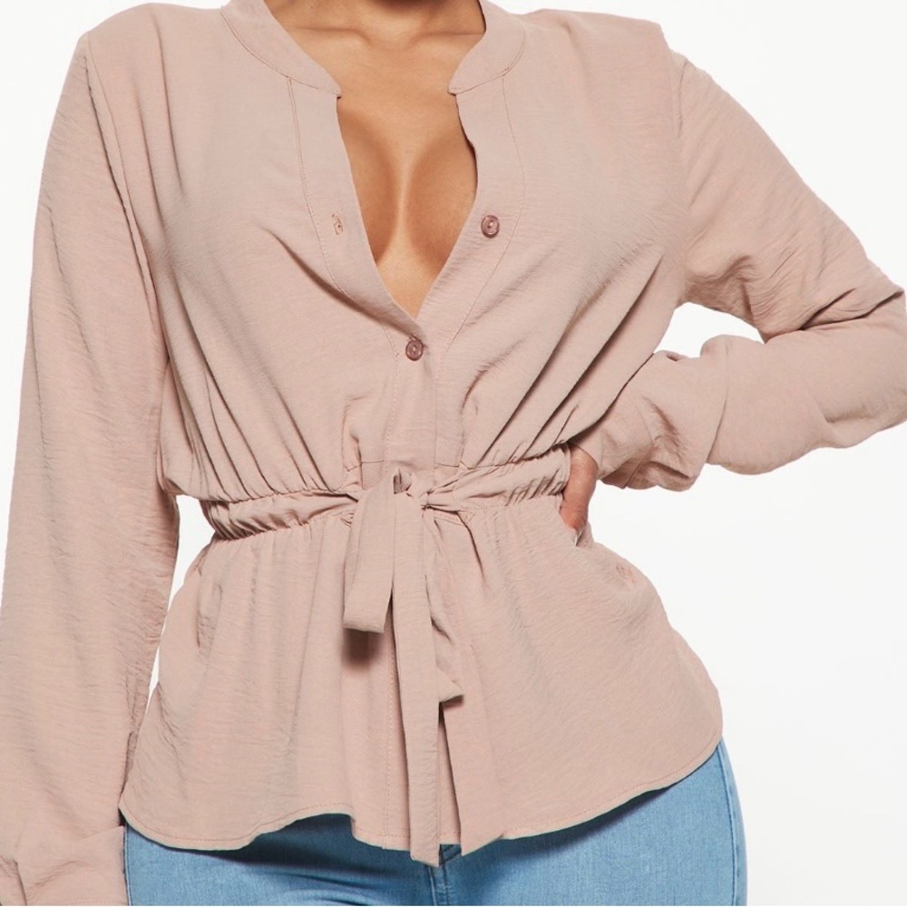 Elegant Women's Blush Pink Top